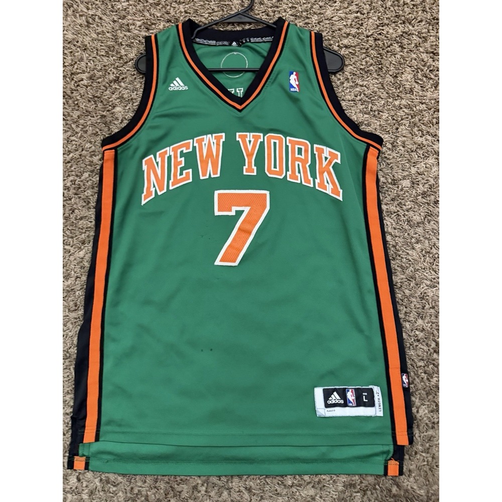 Adidas Carmelo Anthony New York Knicks Jersey St. Patrick's Day Jersey Sz Large
